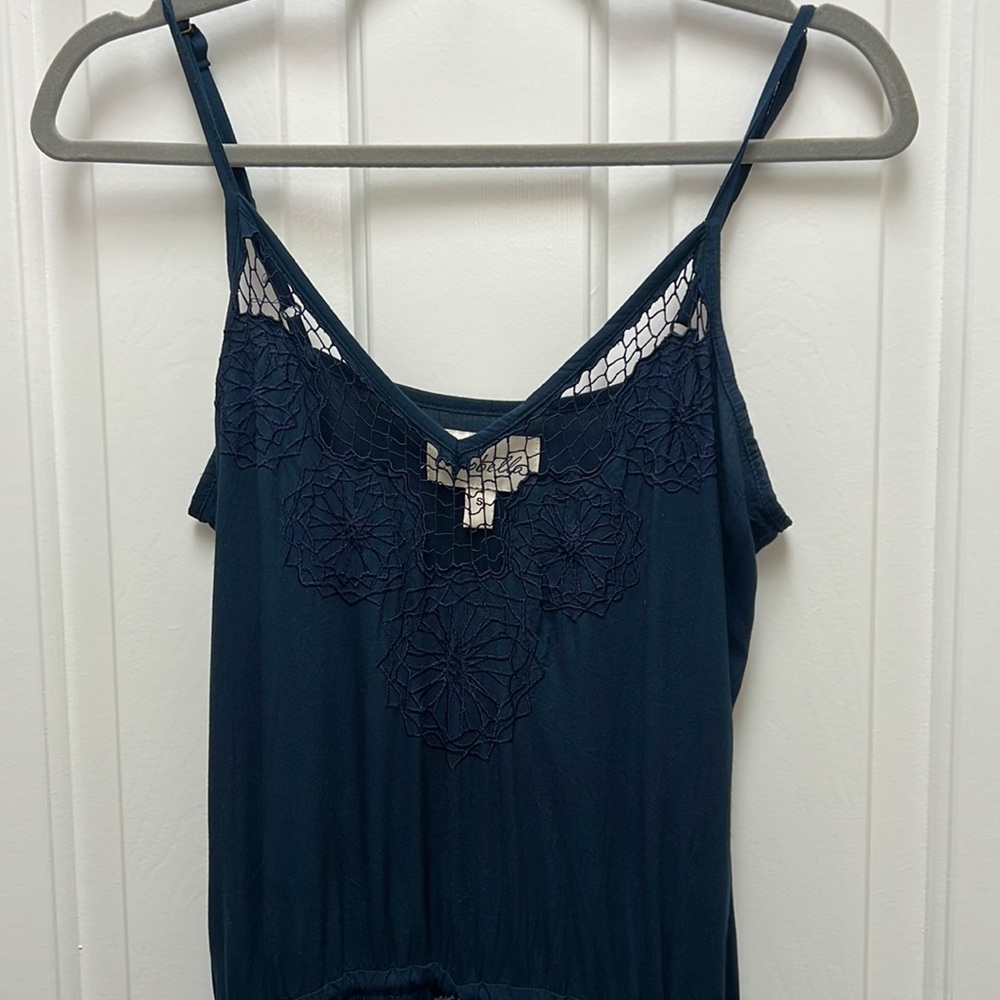 Cleobella dark blue jumpsuit with lace detail